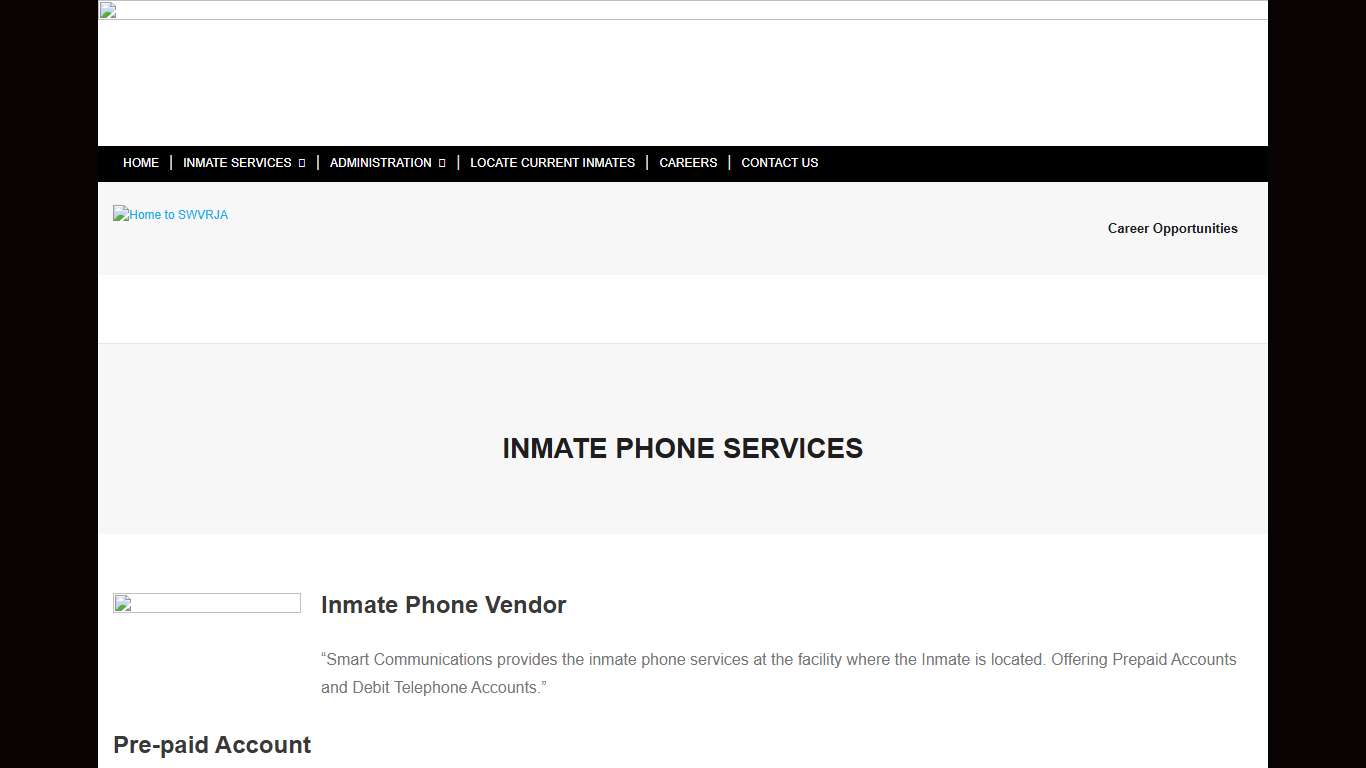 INMATE PHONE SERVICES – Home to SWVRJA